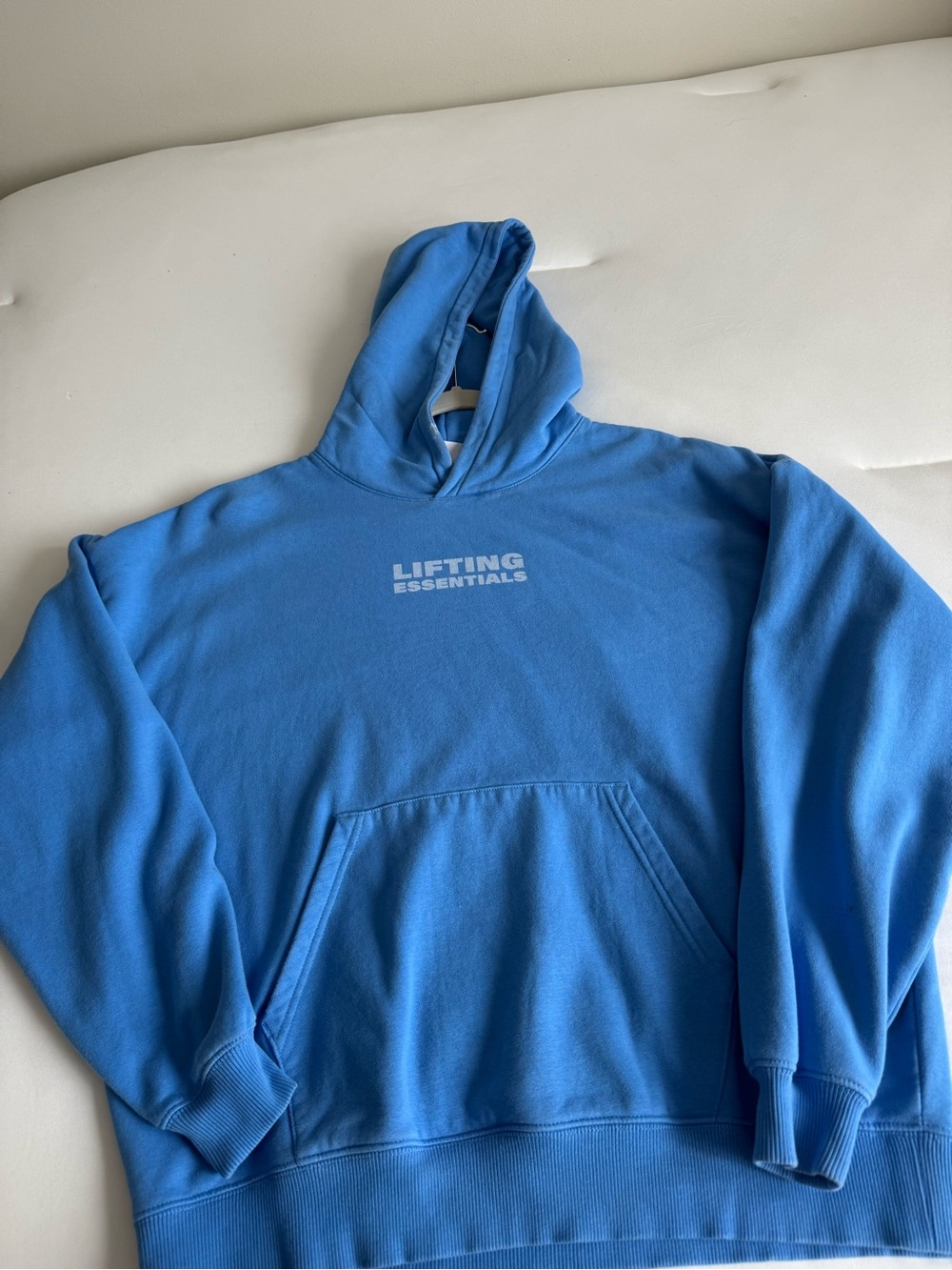 Gymshark Blue Lifting Essentials Pullover Hoodie